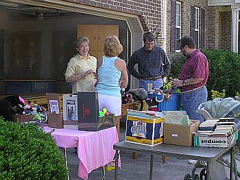 Saturday morning yard sale